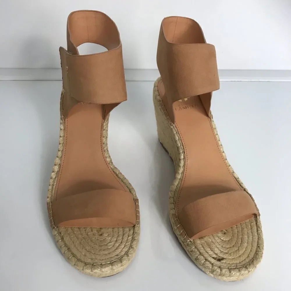 Vince Camuto Levista Leather Ankle Strap Espadrill